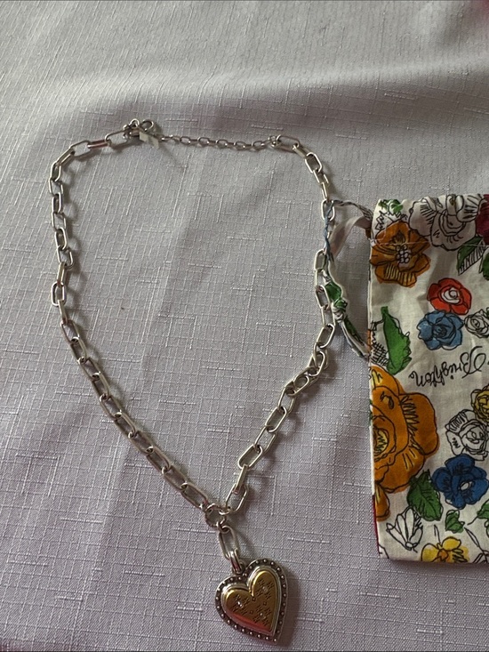 Brighton Jewelry - Brighton Mosaic Heart Two Tone Necklace